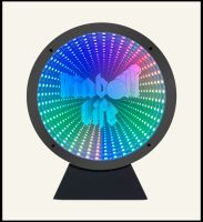 'Pinball Life Infinity Mirror Sign - 9.5" Diameter